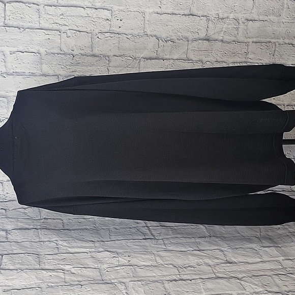 LINEA UOMO Black 1/4 Zip Part Wool Men's Sweater 4 XLT - Picture 6 of 7